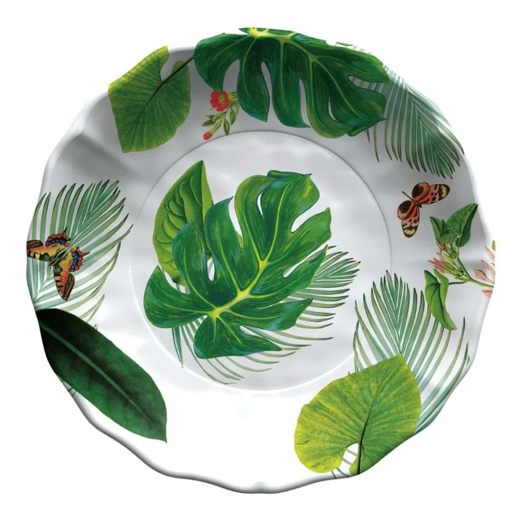 Insalatiera York Floreale Verde Touch-Mel ø 35 cm EMPORIO ZANI