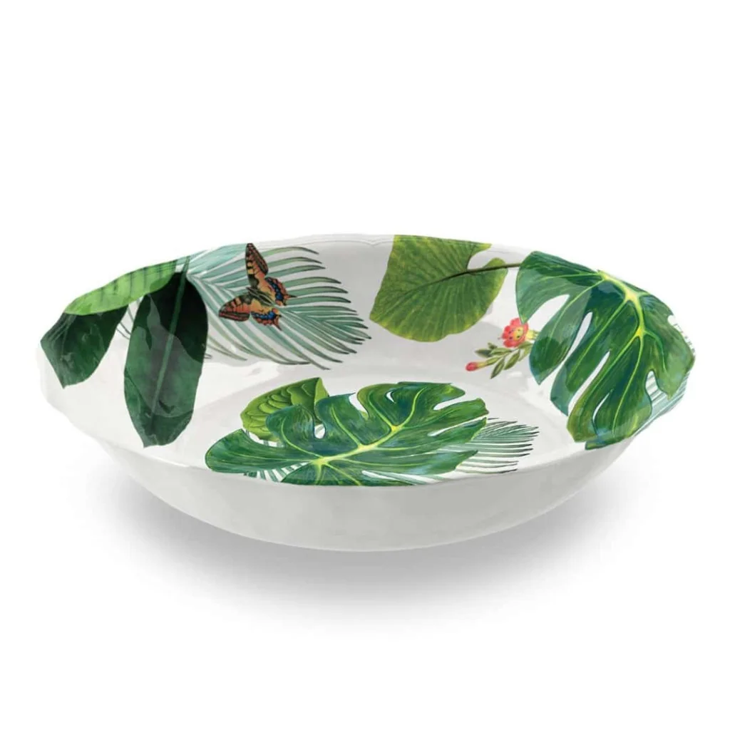 Insalatiera York Floreale Verde Touch-Mel ø 35 cm EMPORIO ZANI
