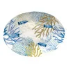 Vassoio Ovale Corallo Blu Touch-Mel 51x36 cm EMPORIO ZANI