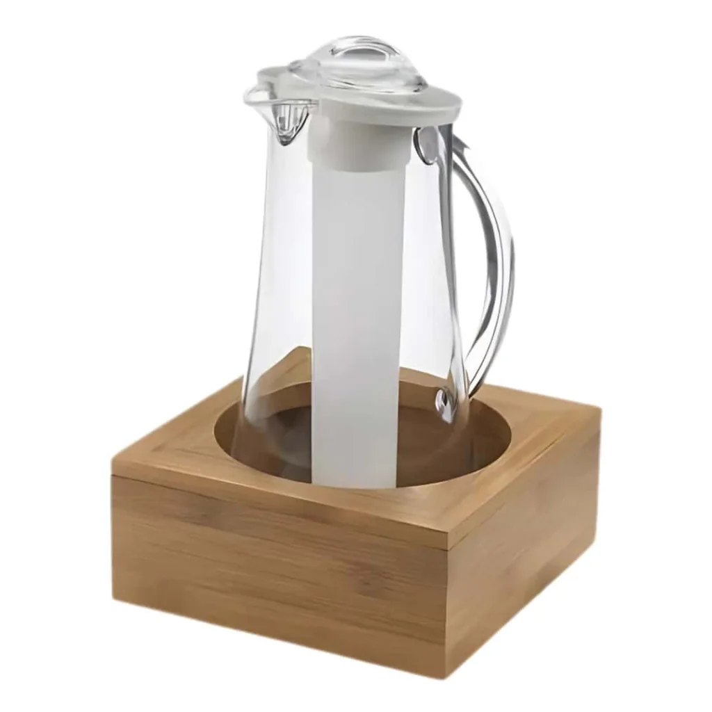 Supporto Caraffa Ametiste Bamboo 20x20x8 cm LEONE