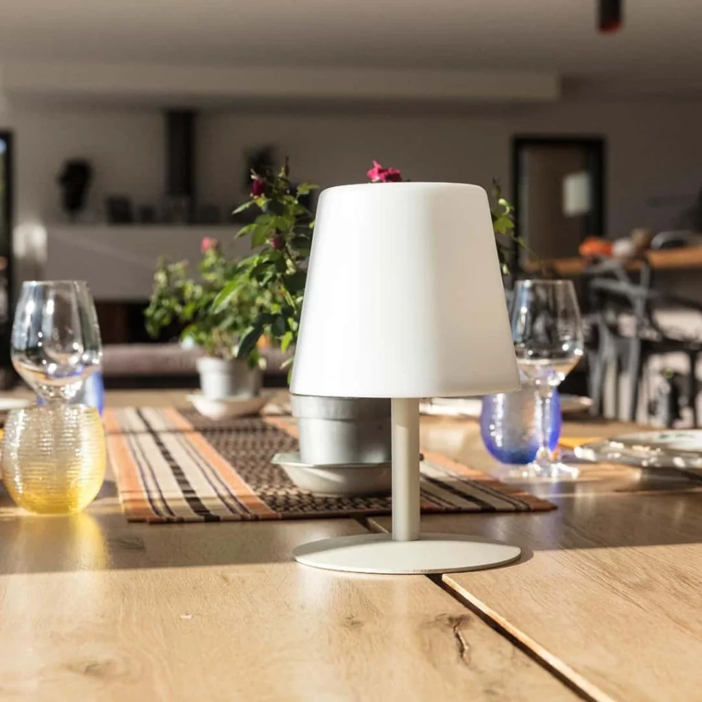 Lampada Led Da Tavolo Mini Cream Beige 26 cm DT