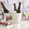Secchiello Bottiglie Champagne Acciaio Martellato ø 37,5 cm