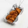 Cestino Fritti Rettangolare Inox 21x10x4h cm COMAS
