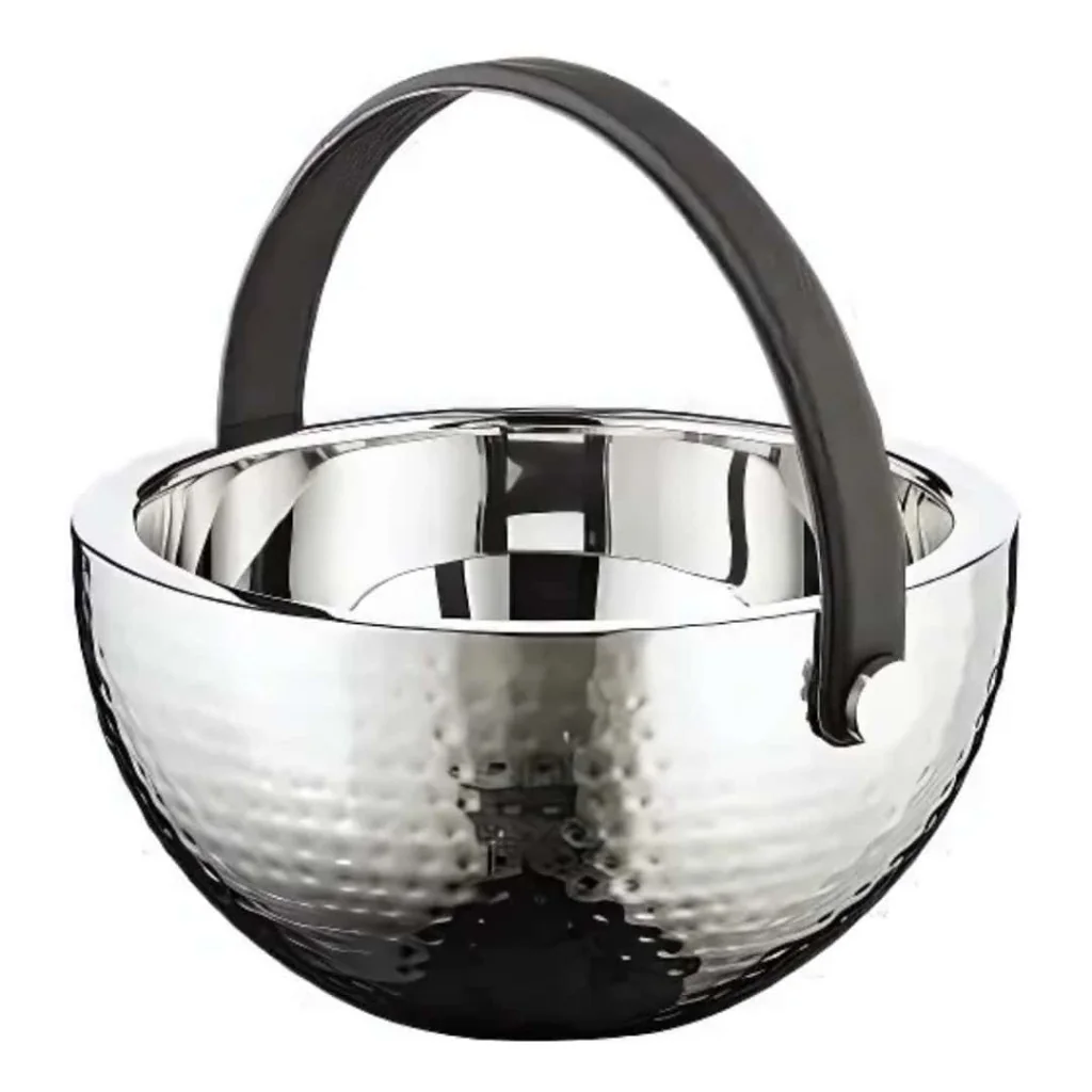Secchiello Portaghiaccio Acciaio Martellato ø 27 cm LEONE