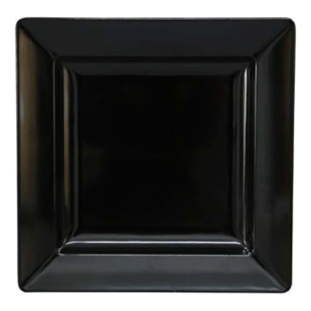 Vassoio Melamina Quadrato Nero 33x33 cm MEDRI