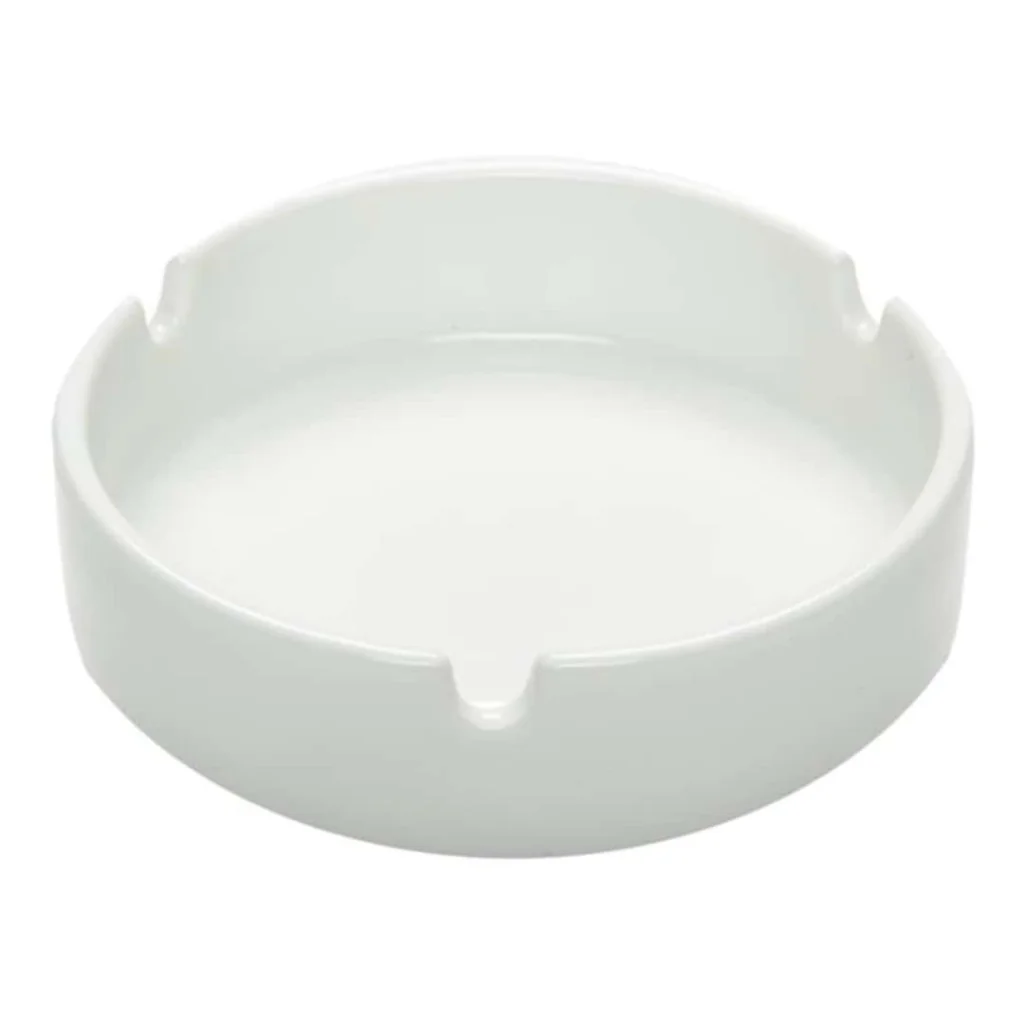 Posacenere Bianco Tondo Impilabile ø 8,5 cm MEDRI