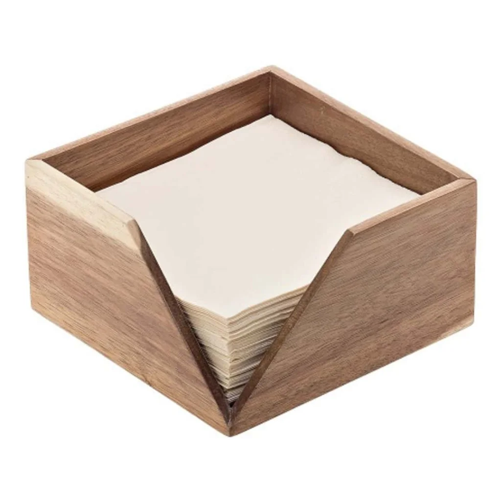Portatovaglioli Legno Acacia 33x33 cm LEONE