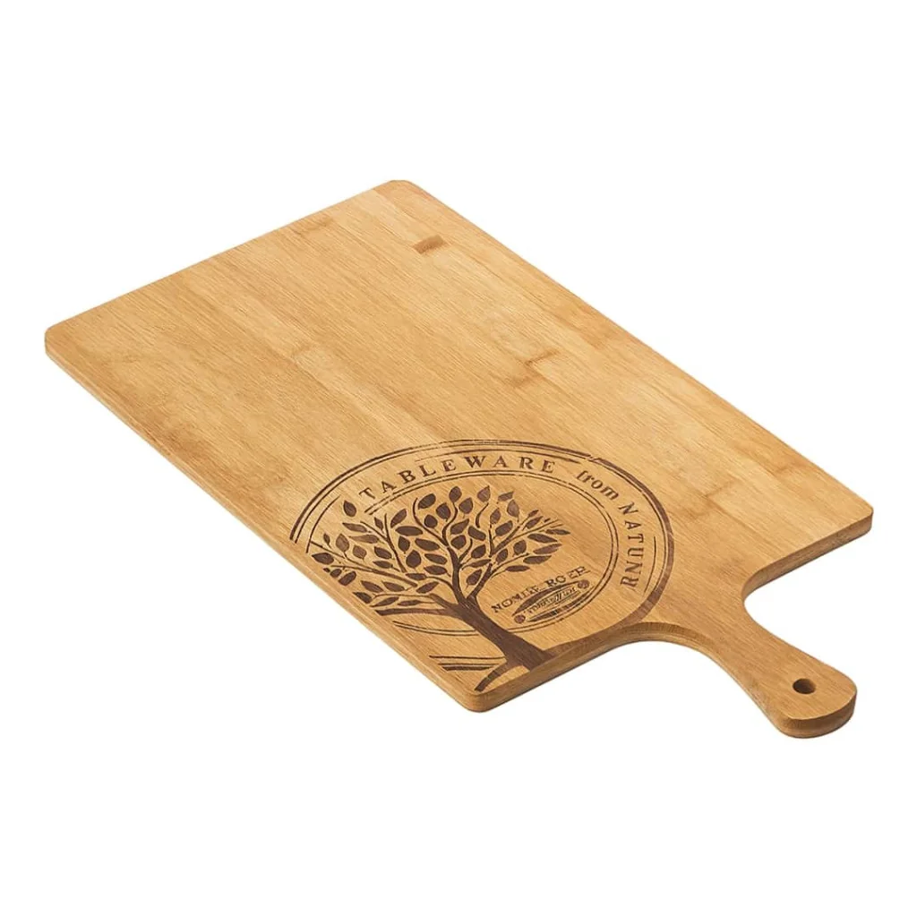 Tagliere Pinsa Bamboo con Manico 23x36x1 cm LEONE