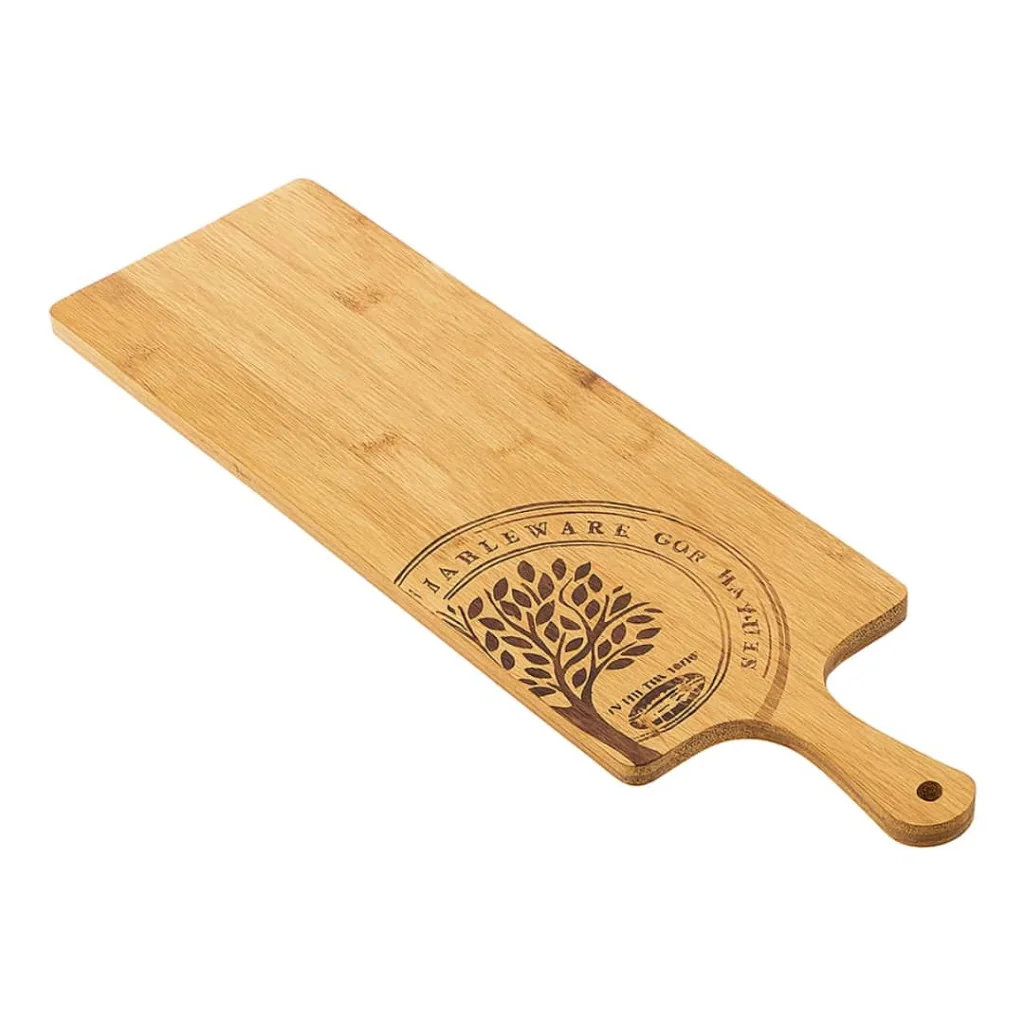 Tagliere Pinsa Bamboo con Manico 16x40x1 cm LEONE