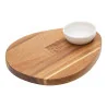 Tagliere Aperitivo Acacia con Ciotola 32x26x1,5 cm LEONE