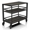 Carrello Servizio Industrial Rovere 90x50x82h cm ABERT