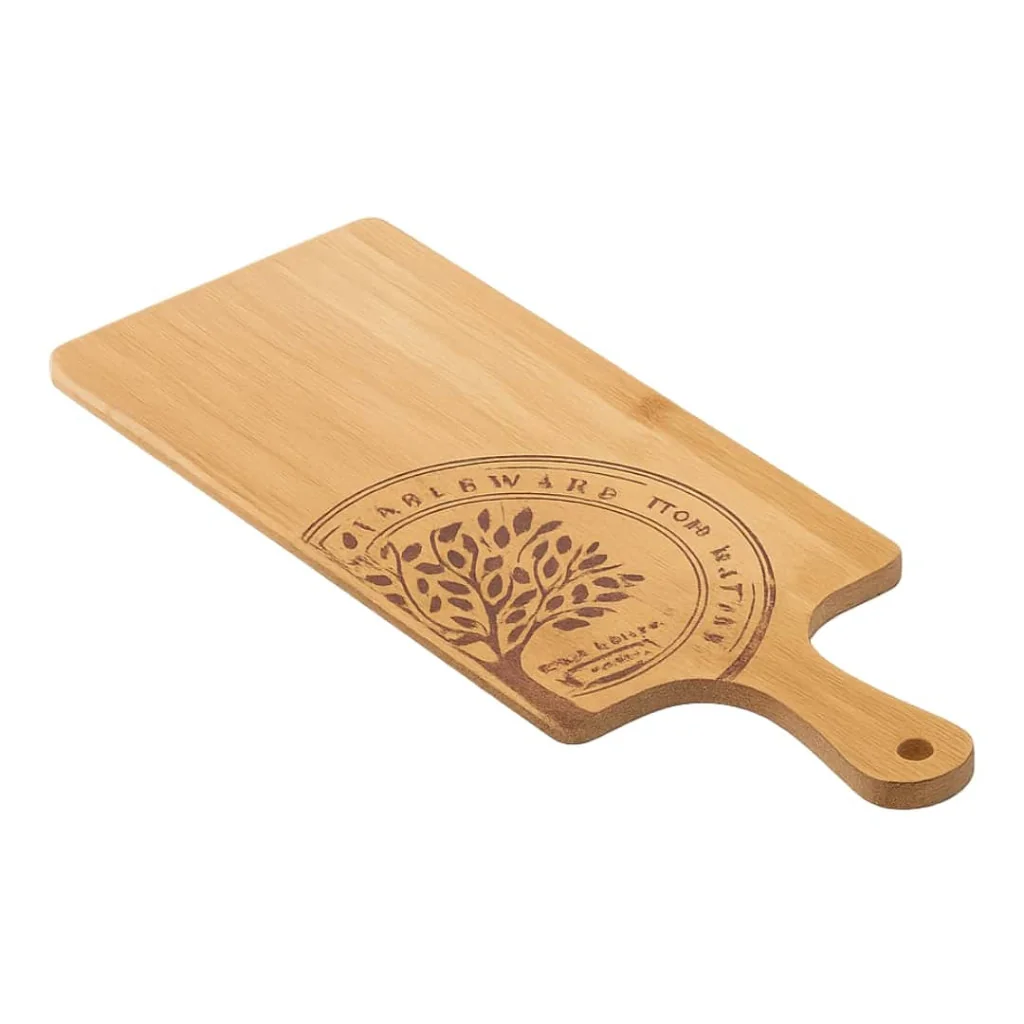 Tagliere Pinsa Bamboo con Manico 15x30x1 cm LEONE