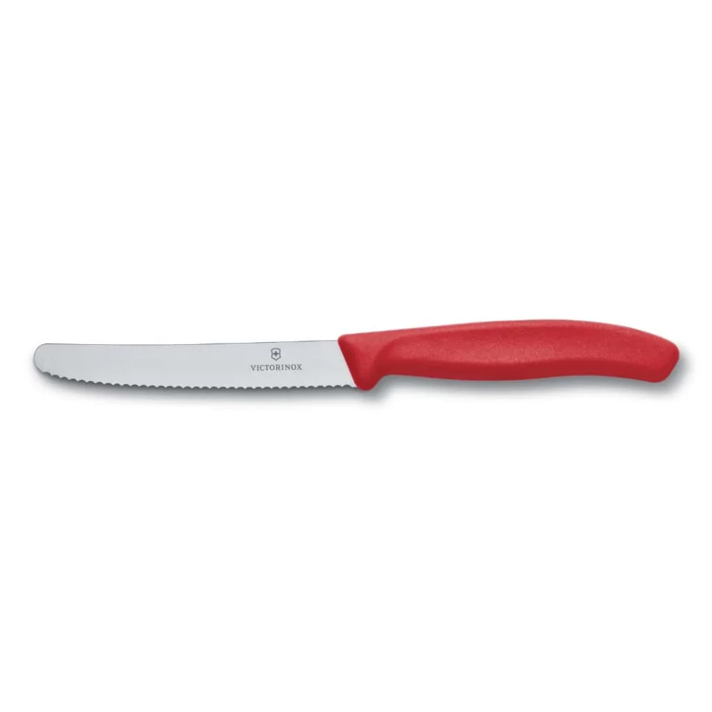 Coltello Tavola Seghettato Rosso Swiss Classic 11 cm VICTORINOX