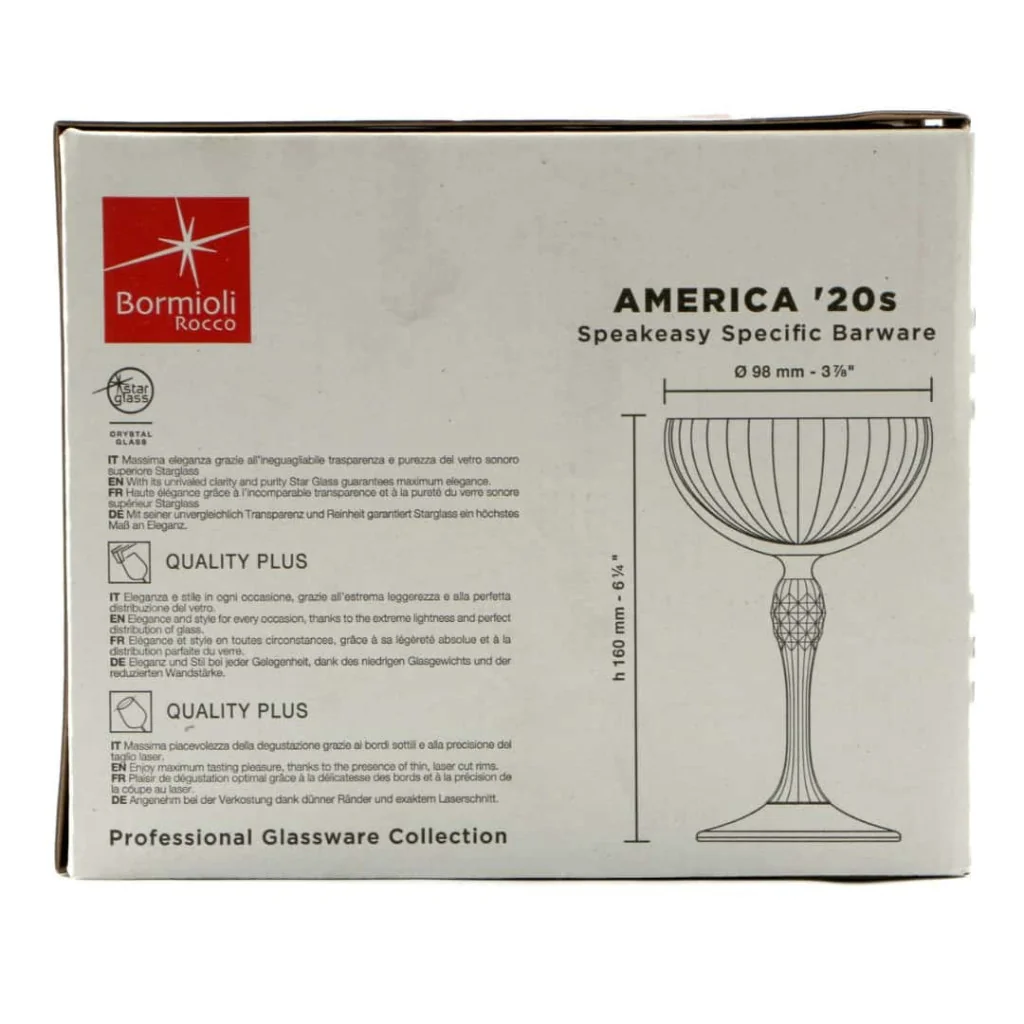 Set 6 Calici Cocktail America '20s Coupe 23 cl BORMIOLI ROCCO