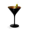 Set 6 Calici Martini Olympic Nero Rame Oro 24 cl STOLZLE LAUSITZ