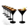 Set 6 Calici Martini Olympic Nero Rame Oro 24 cl STOLZLE LAUSITZ
