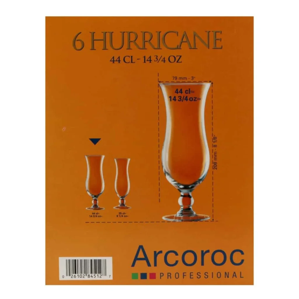 Set 6 Calici Cocktail Elegance Hurricane 44 cl ARCOROC