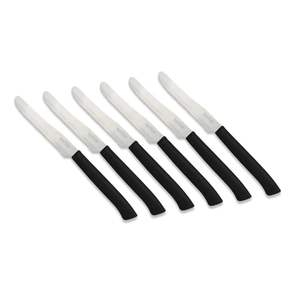 Coltelli Tavola Neri I Taglientissimi 6 pz MAROB