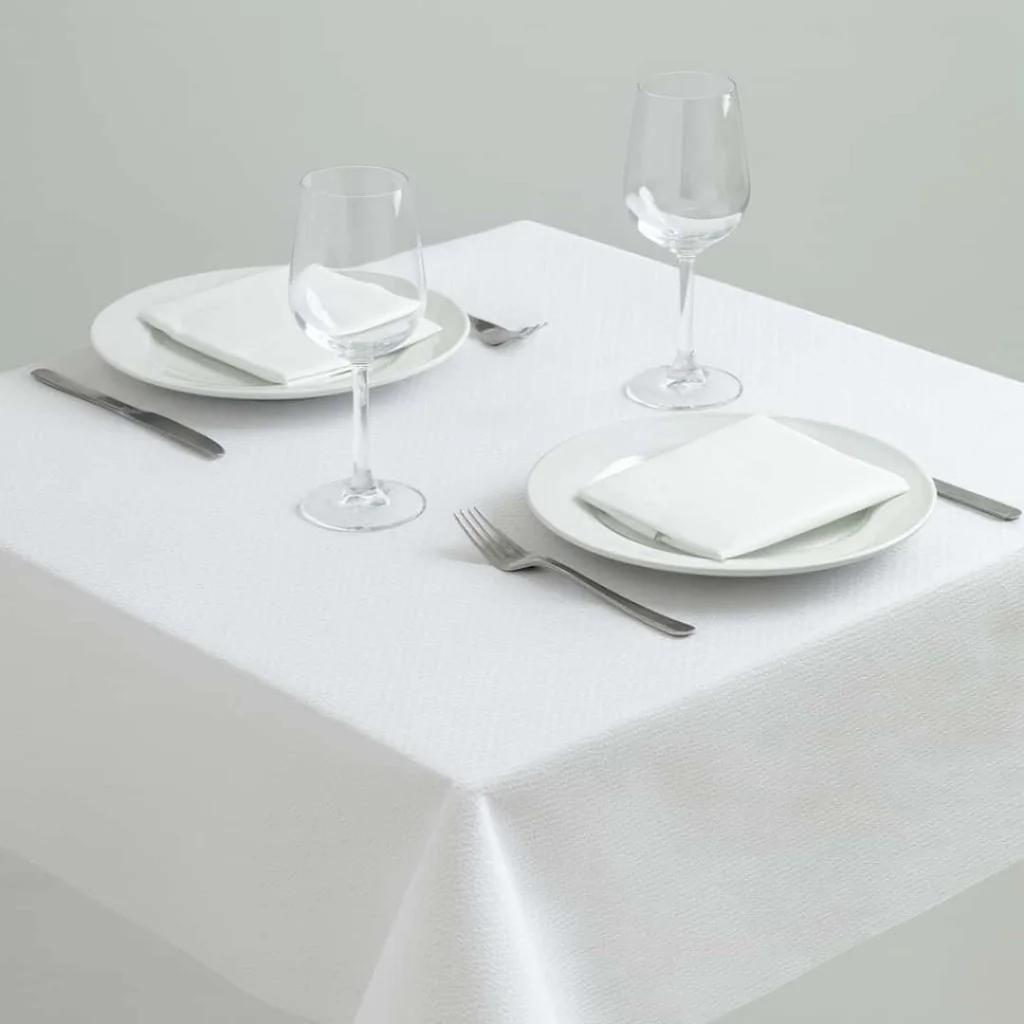 Tovaglie Carta Accoppiata Bianca 100x100 cm 250 pz DT