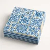 Tovaglia Carta Accoppiata Maiolica BLU 100x100 cm 250 pz DT