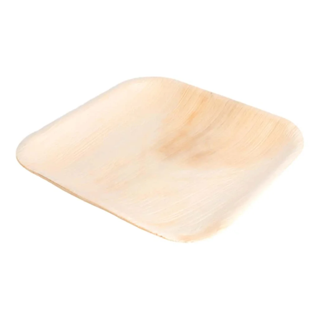 Piatto Quadrato Foglia di Palma 17x17 cm 25pz GARCIA DE POU