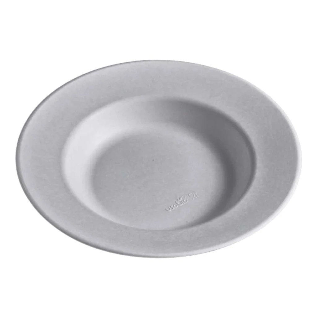 Piatto Fondo Gourmet Polpa di Cellulosa ø 23 cm 50pz USOBIO
