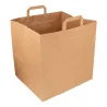 Sacchetti Carta Kraft Natural con Manici 32x21x26 cm 10pz USOBIO