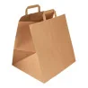 Sacchetti Carta Kraft Natural con Manici 32x21x26 cm 10pz USOBIO