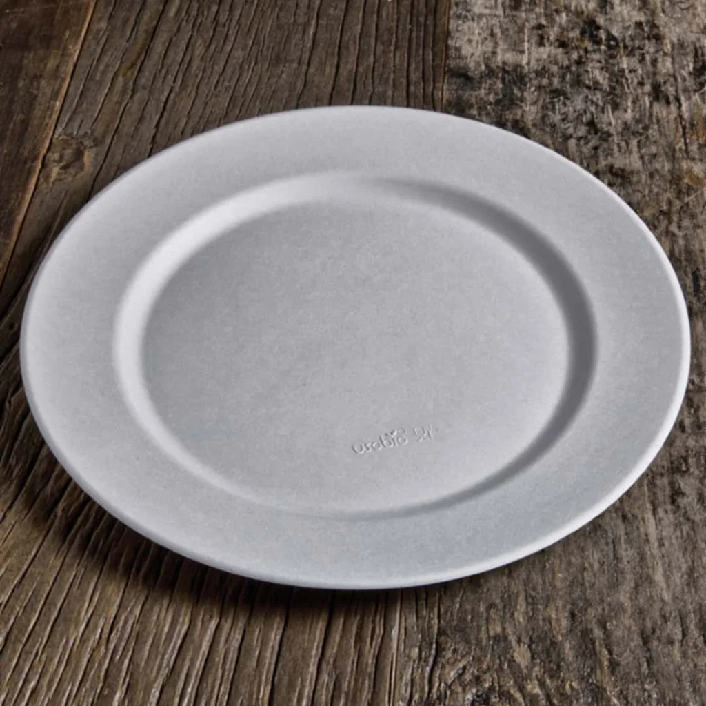 Piatto Piano Gourmet Polpa di Cellulosa ø 27 cm 12pz USOBIO