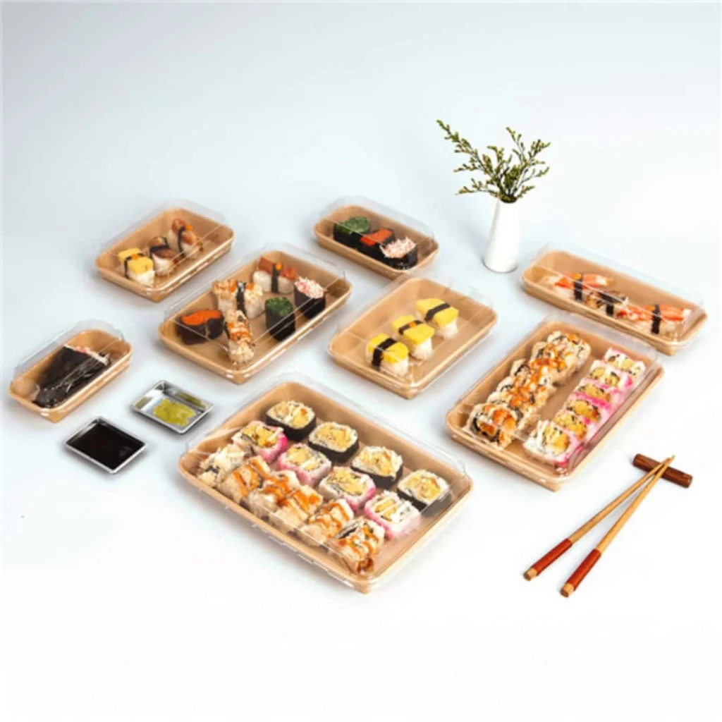 Scatola Sushi Cartoncino Avana 18,5x12,9x2,4 cm 50pz GARCIA DE