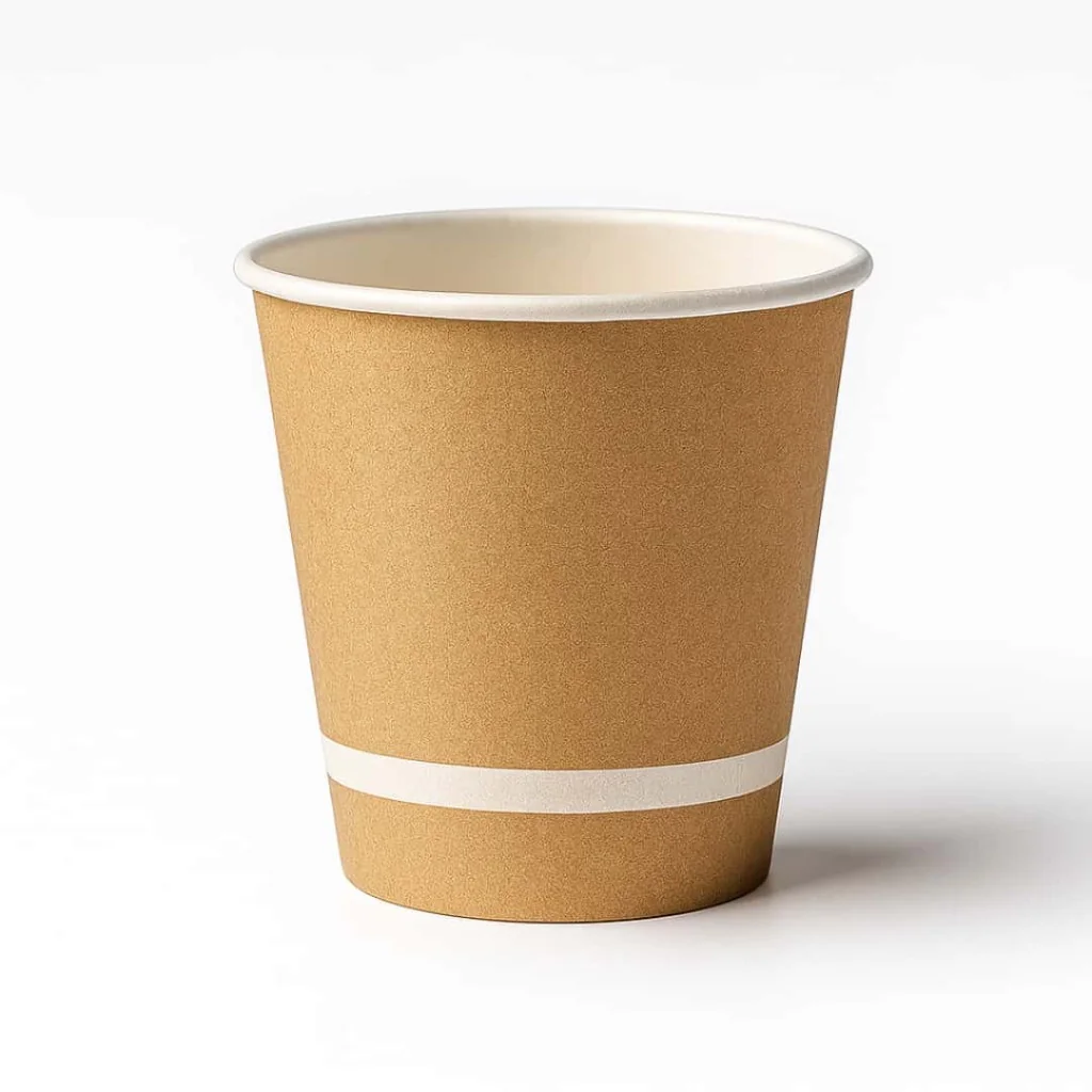Bicchiere Tazza Caffè Carta Avana Riciclabile 90ml 3oz 50pz DT