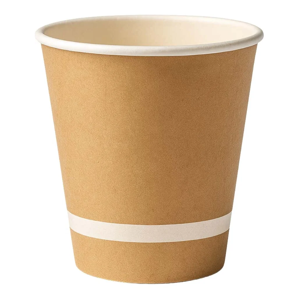 Bicchiere Tazza Caffè Carta Avana Riciclabile 90ml 3oz 50pz DT