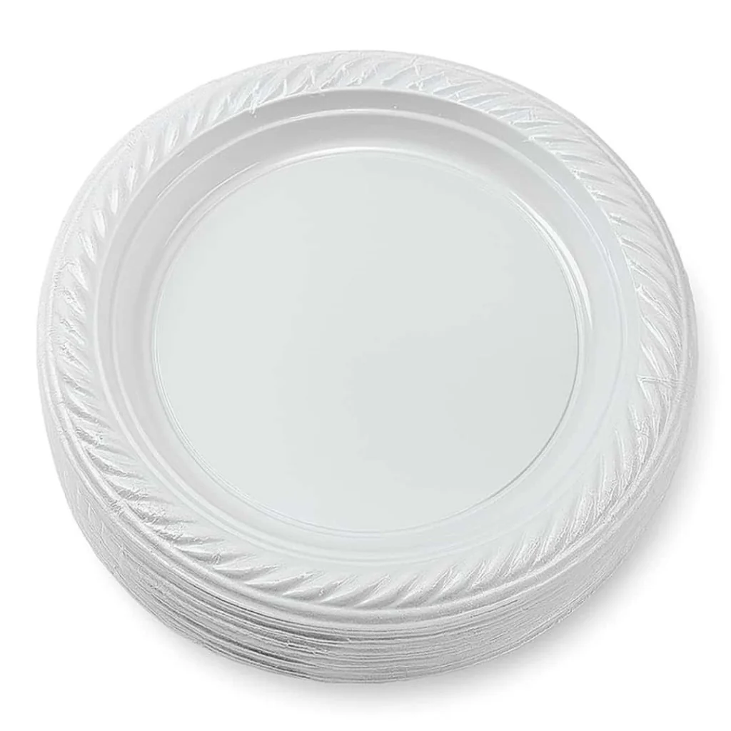 Piatti Dessert Prime Bianchi Riutilizzabili ø 16 cm 25 pz DT