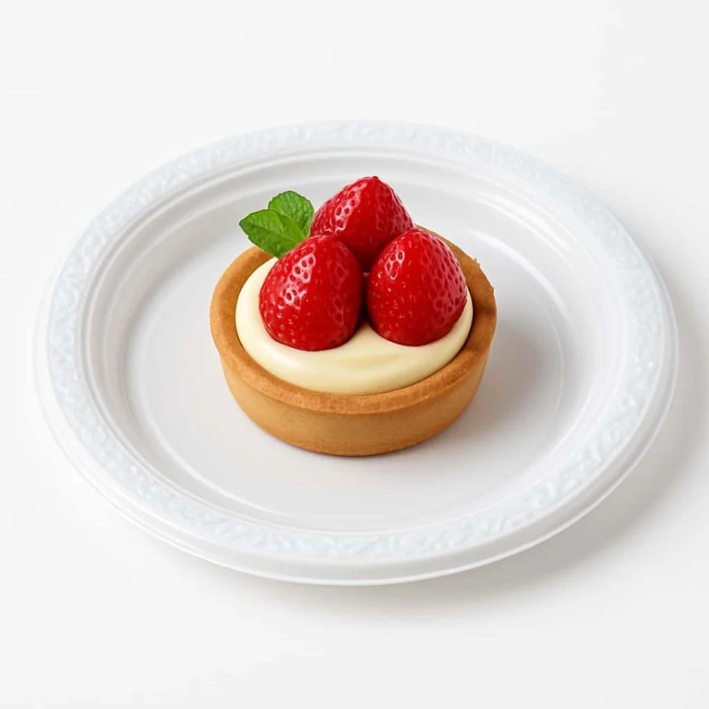 Piatti Dessert Prime Bianchi Riutilizzabili ø 16 cm 25 pz DT
