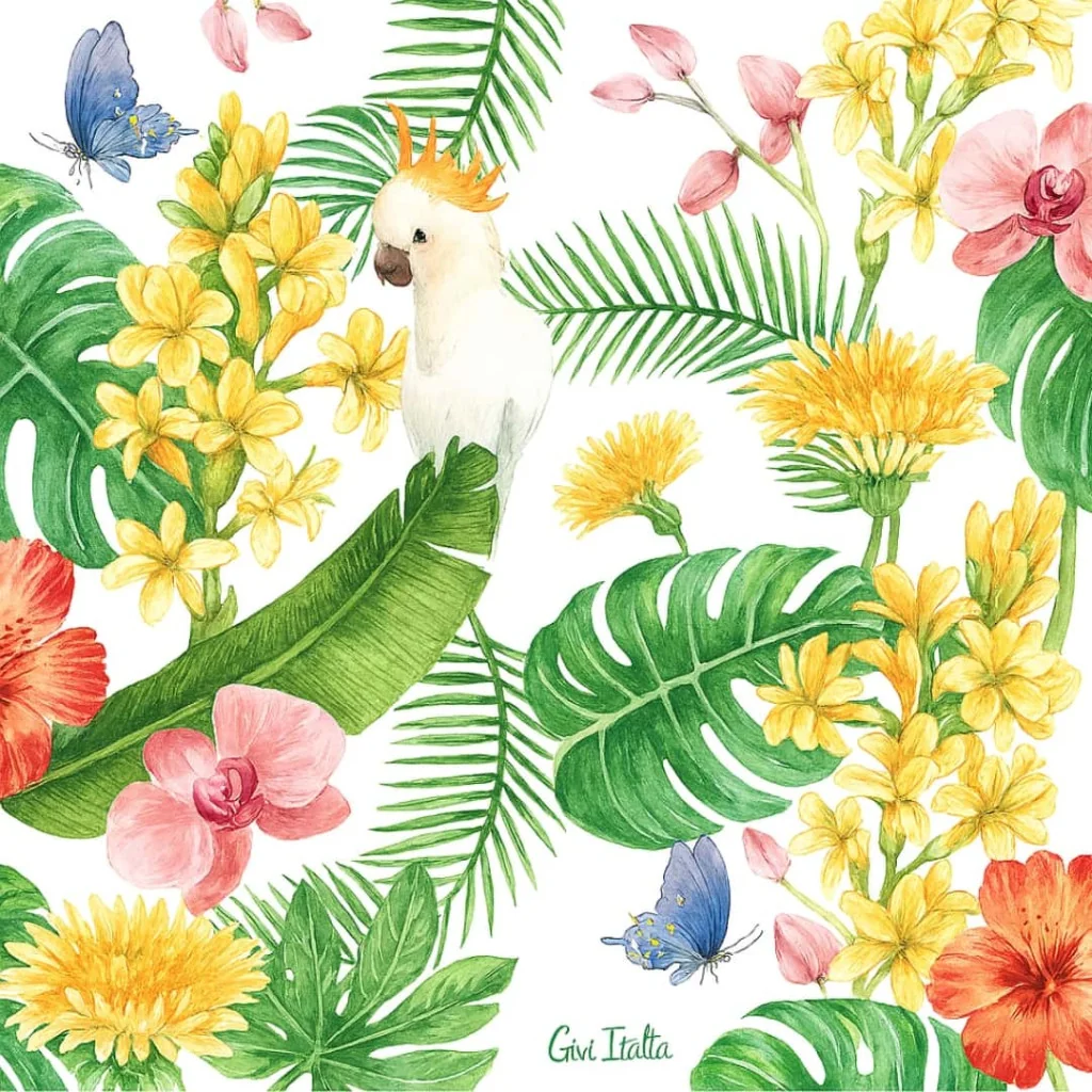 Tovaglioli Carta Party Jungle 33x33 cm 16pz GIVI ITALIA
