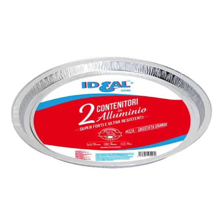 Contenitore Crostata Alluminio Tondo ø 31,4 cm 2pz LIONCART