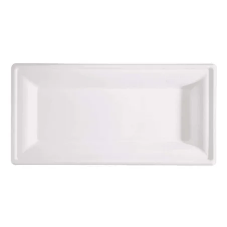 Piatto Rettangolare Polpa Di Cellulosa 26x13 cm 50 pz DT