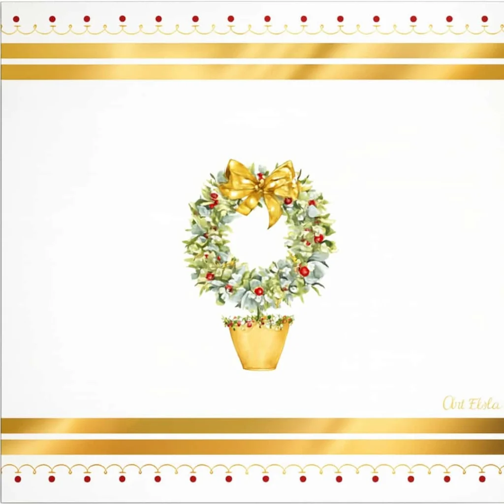 Tovaglioli Joyeux Noel Oro 33x33 cm 16 pz GIVI ITALIA