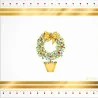 Tovaglioli Joyeux Noel Oro 33x33 cm 16 pz GIVI ITALIA