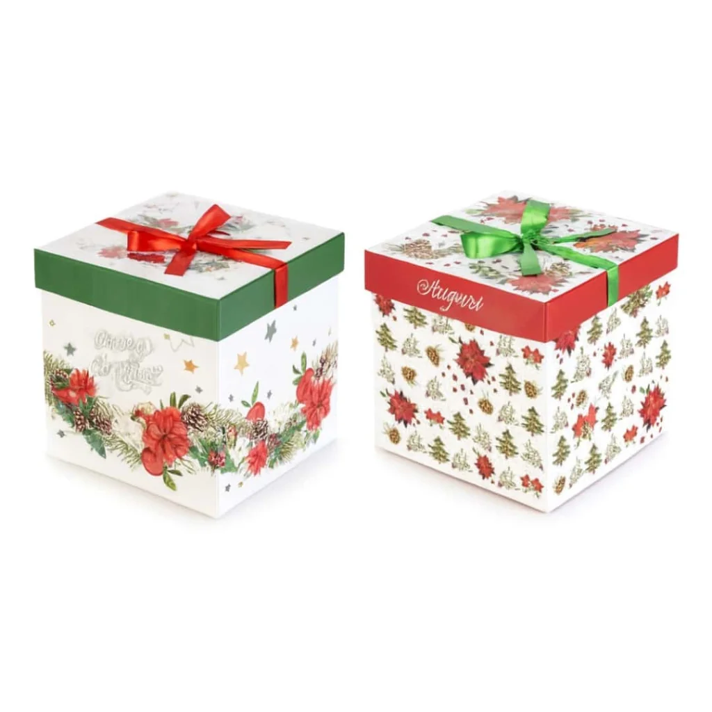 Scatola Regalo in Carta Sotto il Vischio DT