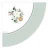 Tovaglioli Smerlo Tondo Neve Di Natale Verde 33x33 cm 16 pz