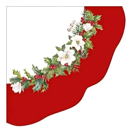 Tovaglioli New Liberty Buon Natale Rossi 33x33 cm 16 pz GIVI