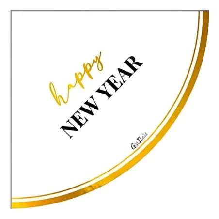Tovaglioli Happy New Year Orologio 33x33 cm 16 pz GIVI ITALIA