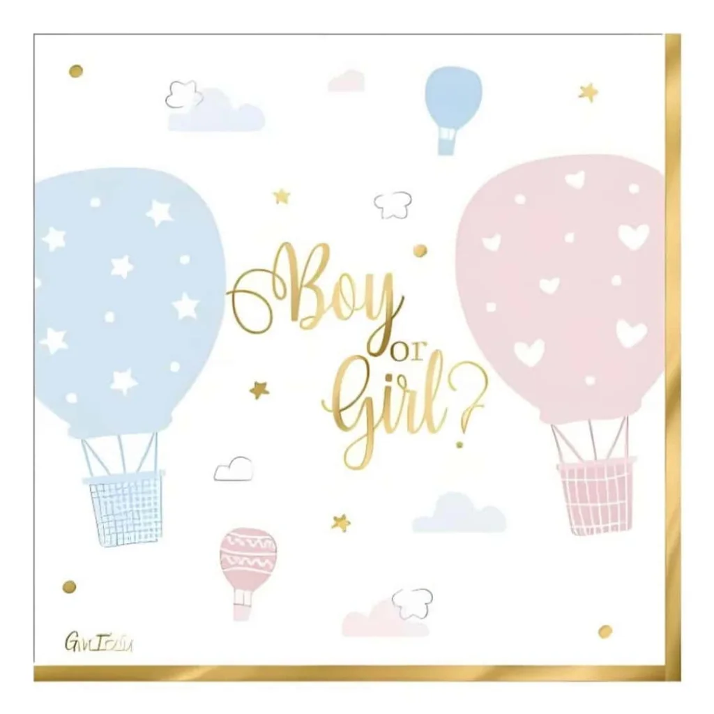 Tovaglioli Boy or Girl 33x33 cm 16 pz GIVI ITALIA