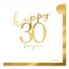 Tovaglioli 30 Anni Oro 33x33 cm 16 pz GIVI ITALIA