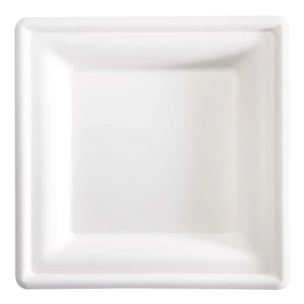 Piatti Piani in Polpa di Cellulosa 16x16 cm 50 pz SIAM QUALITY
