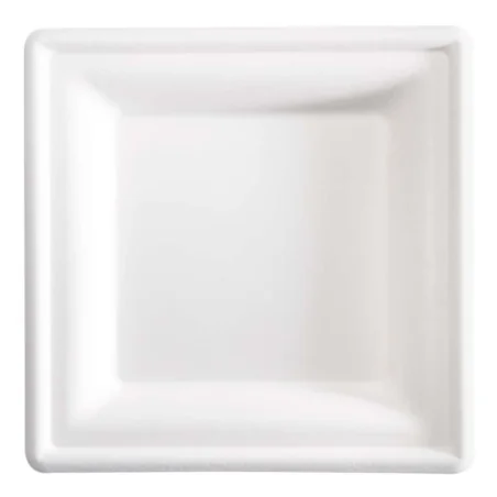 Piatti Piani in Polpa di Cellulosa 16x16 cm 50 pz SIAM QUALITY
