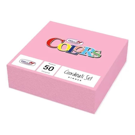 Tovaglioli Colors Rosa 33x33 cm 50 pz DOPLA
