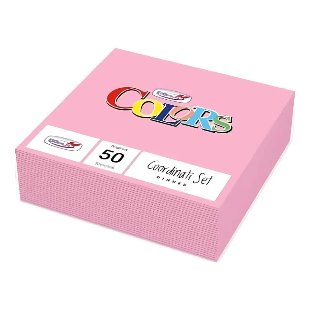 Tovaglioli Colors Rosa 33x33 cm 50 pz DOPLA