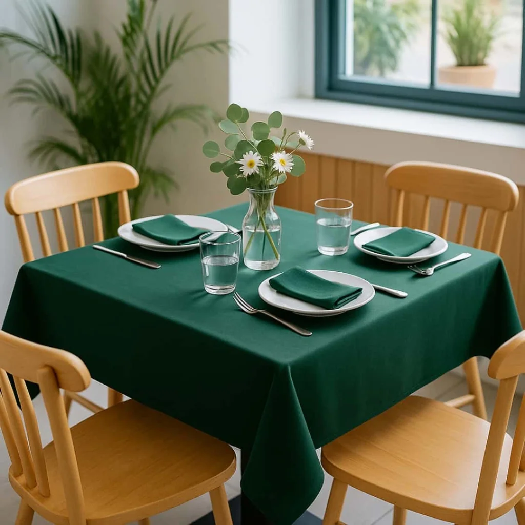 Tovaglia Coprimacchia TNT Verde Foresta 100x100 cm 25 pz DT